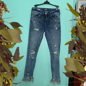 Express mid rise stretch + pants